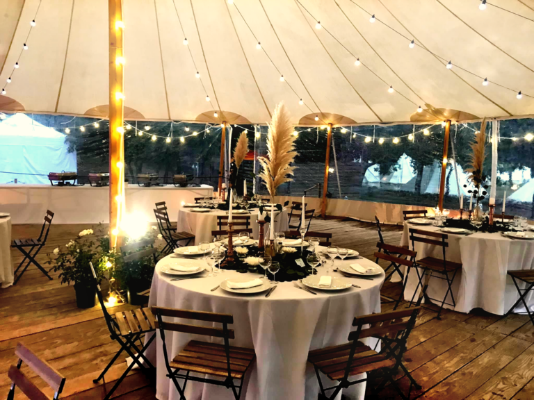 tente guirlande dinner
